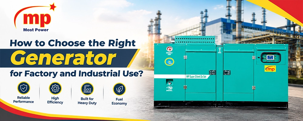 How to Choose the Right Generator for Factory and Industrial Use?